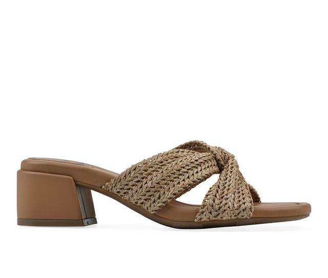 Women's White Mountain Mills Dress Sandals in Dark Natural color