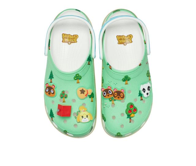 Women's Crocs Animal Crossing Platform Clog in Blue Multi color