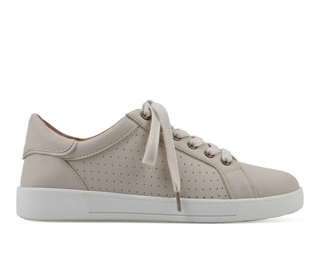 Women's White Mountain Uniform Sneakers in Bone color