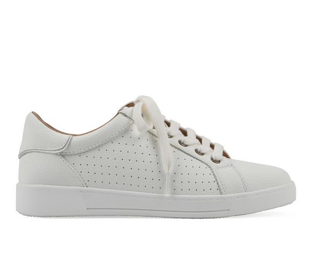 Women's White Mountain Uniform Sneakers in White color