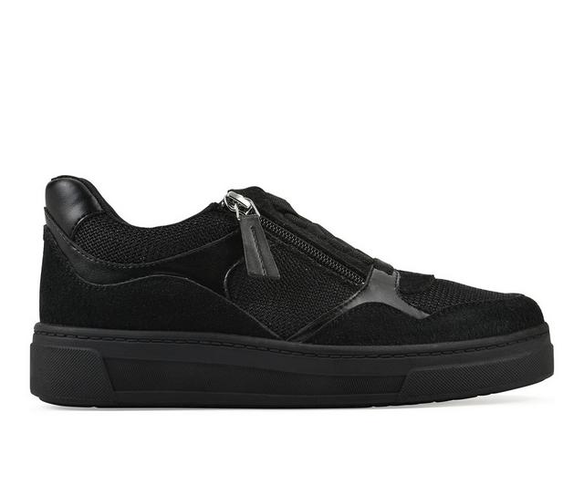 Women's White Mountain Uplit Sneakers in Black color