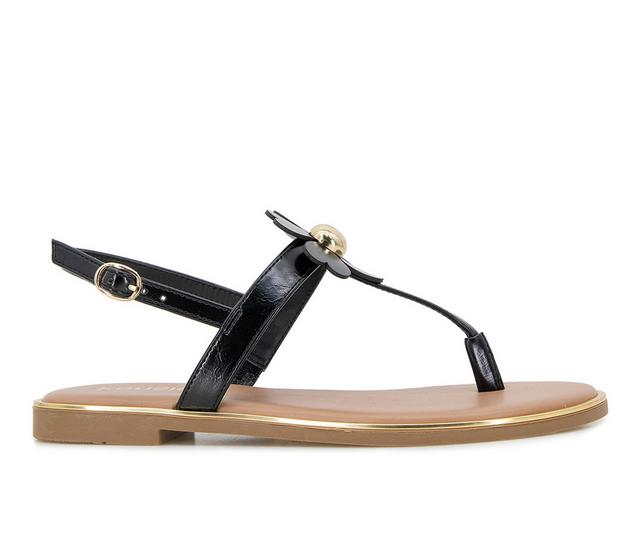 KENSIE Maeve Sandals in Black color