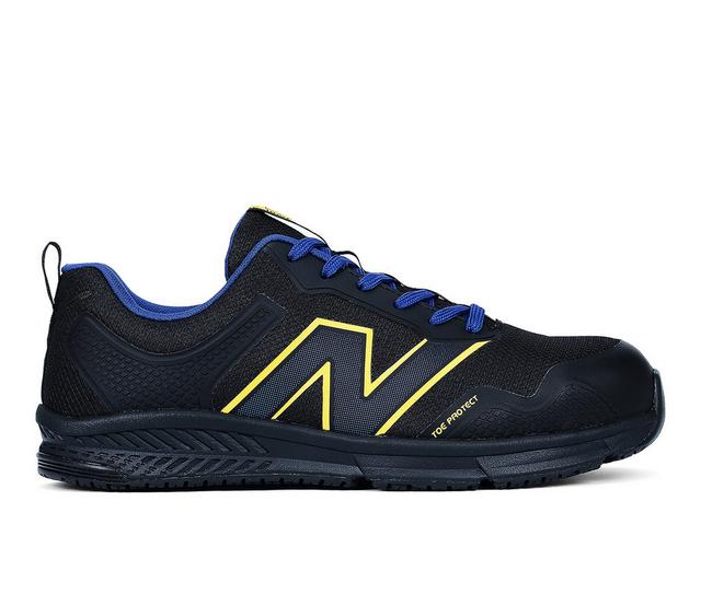 New Balance Work Evolve Work Shoes in Blk/blu color