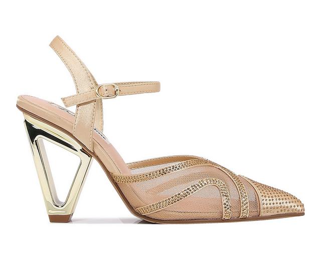 Women's Lady Couture Gala Special Occasion Shoes in Gold color