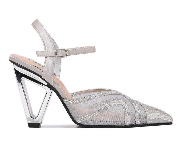 Women's Lady Couture Gala Special Occasion Shoes in Silver color