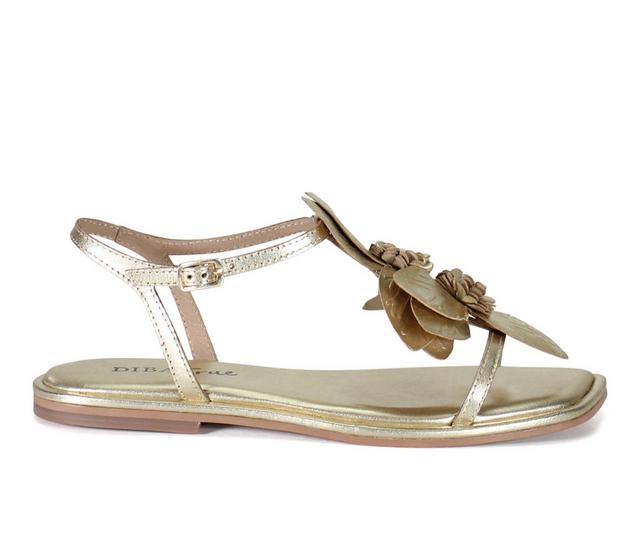 Women's DIBA TRUE Per Shing Sandals in Gold color