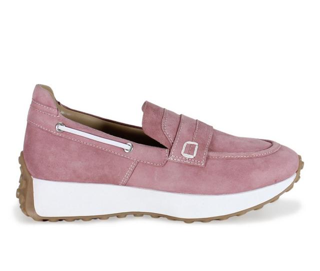 Women's DIBA TRUE Kiss Met Platform Sneakers in Blush color
