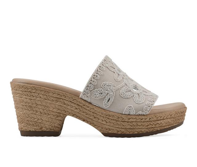 Women's Cliffs by White Mountain Blancia Wedges in Natural/White color
