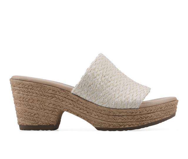 Women's Cliffs by White Mountain Blancia Wedges in White Metallic color