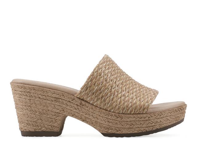 Women's Cliffs by White Mountain Blancia Wedges in Natural color