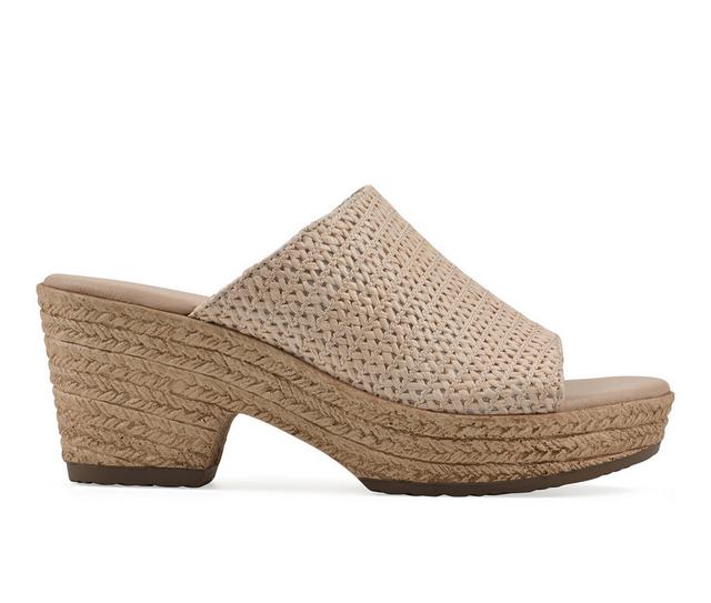 Women's Cliffs by White Mountain Biando Wedges in Natural/Raffia color