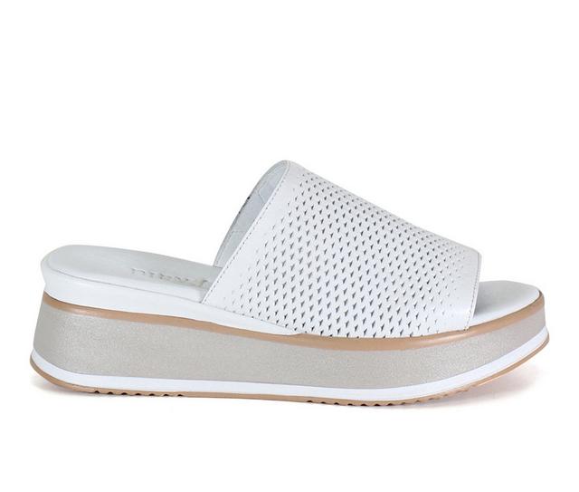 Women's DIBA TRUE Pa Cific Platform Sandals in White color