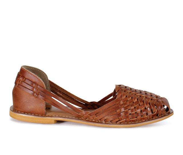 Women's DIBA TRUE Have We Met Flats in Tan color