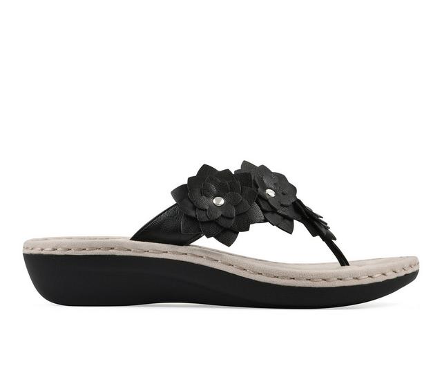 Women's Cliffs by White Mountain Content Wedges in Black color