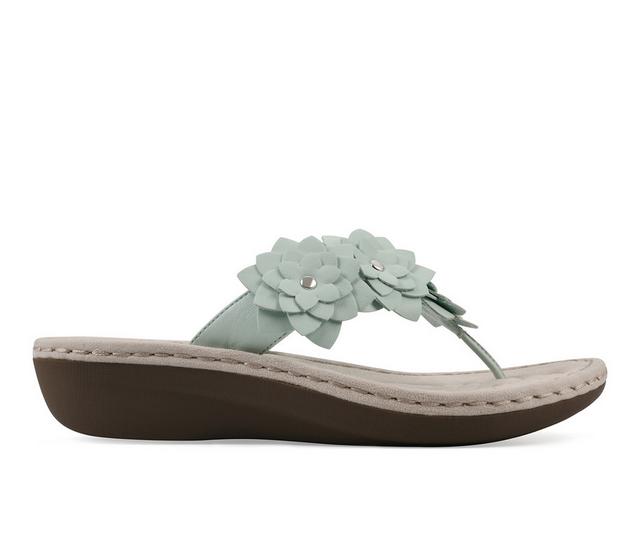 Women's Cliffs by White Mountain Content Wedges in Mint W color