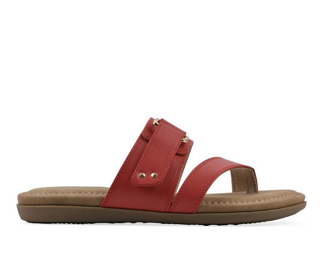 Women's Cliffs by White Mountain Fancify Sandals in Red color