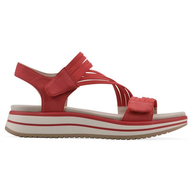 Women's Cliffs by White Mountain Hadford Sandals in Red color