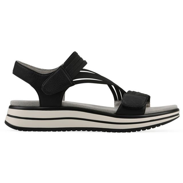 Women's Cliffs by White Mountain Hadford Sandals in Black color
