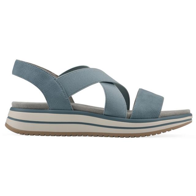Women's Cliffs by White Mountain Hapley Sandals in Mid Blue color