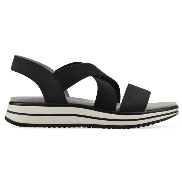 Women's Cliffs by White Mountain Hapley Sandals in Black color