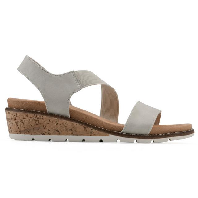 Women's Cliffs by White Mountain Tinnley Wedges in Ice color