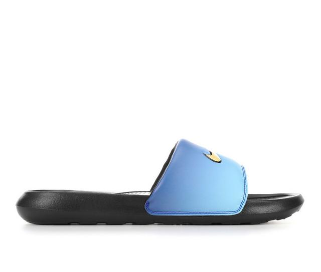 Men's Nike VICTORI ONE FADE Sport Slides in Blue/Blue/Black color