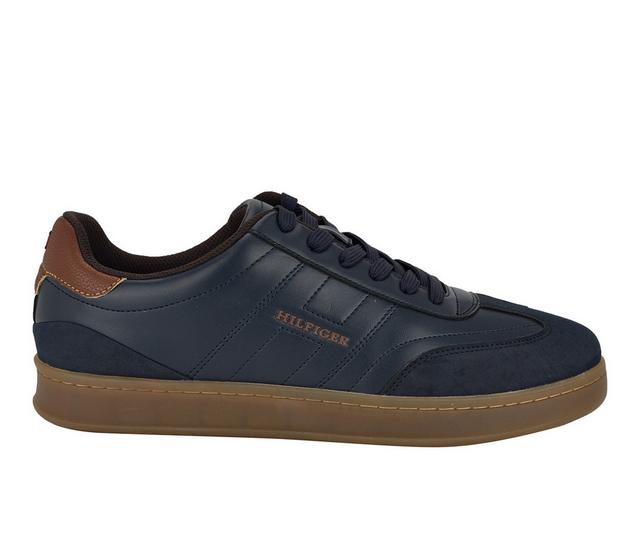 Men's Tommy Hilfiger Jolene Dress Sneakers in Navy/Cognac Mlt color