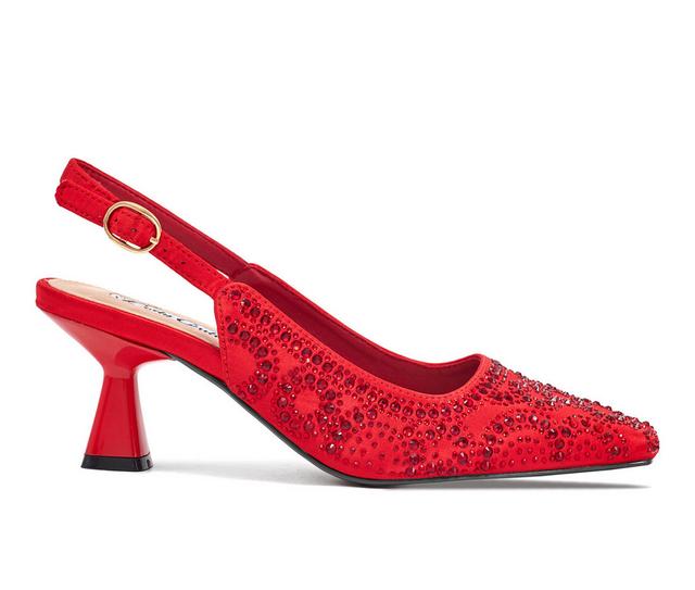 Women's Lady Couture Lucy Special Occasion Shoes in Red color