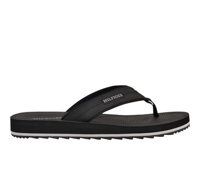 Men's Tommy Hilfiger Orlind Flip-Flops in Black/Black color