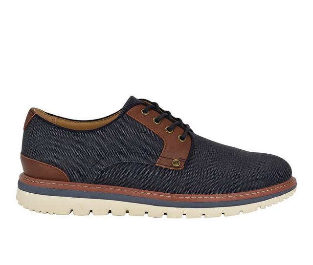 Men's Tommy Hilfiger Vessle Oxfords in Navy/Cognac Mlt color