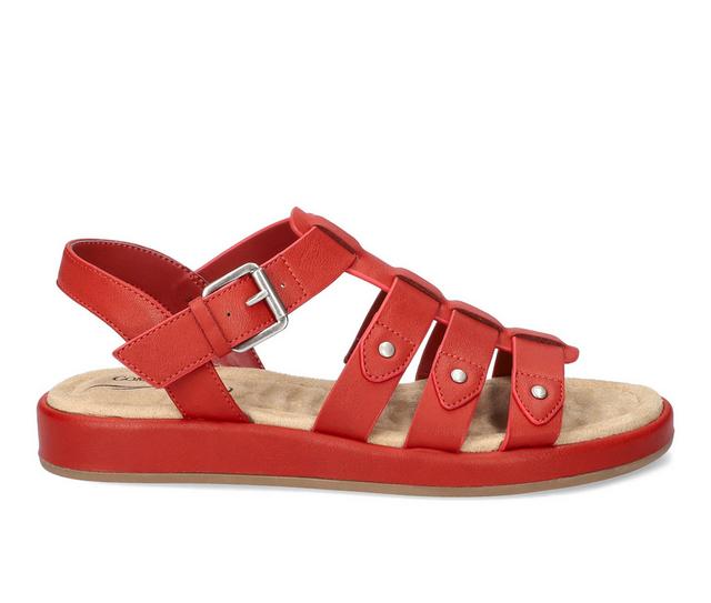 Women's Easy Street Chirp Sandals in Red color