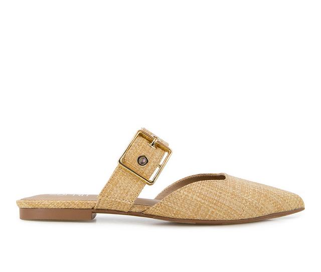 Women's Esprit Alaina Flats in Natural Raffia color