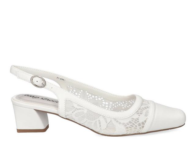 Women's Easy Street Fortune Pumps in White color