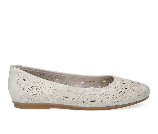 Women's Easy Street Jackie Flats in Grey color