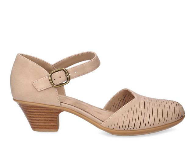 Women's Easy Street Justina Pumps in Sand color