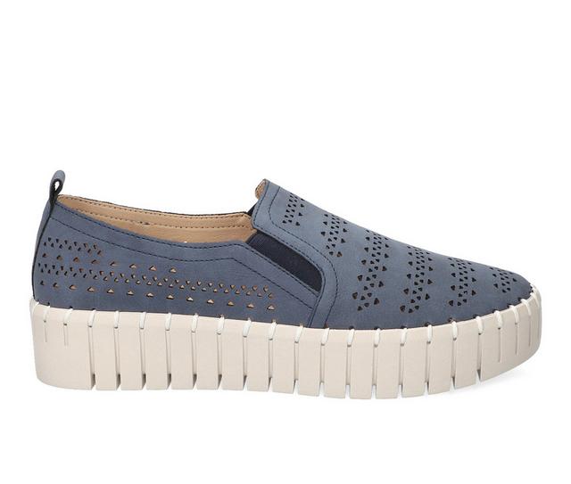 Women's Easy Street Peppy Sneakers in Navy color
