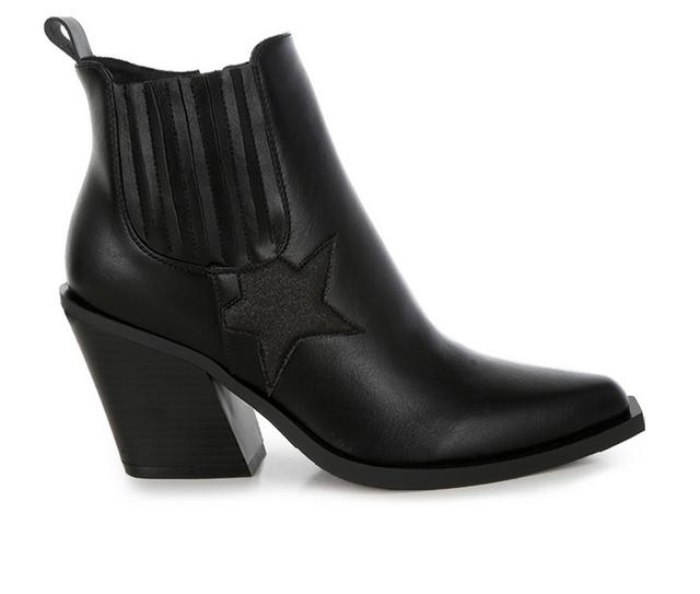 Women's London Rag Melt Down Cowgirl Boots in Black color