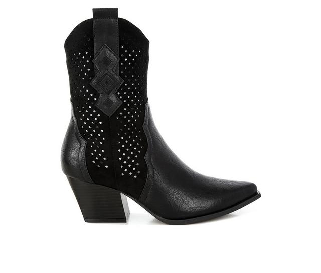Women's London Rag Prosia Cowgirl Boots in Black color