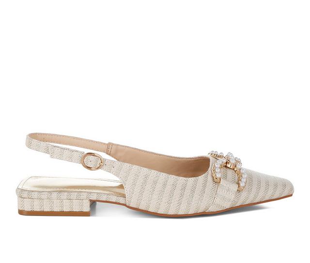 Women's London Rag Crina Flats in Gold color