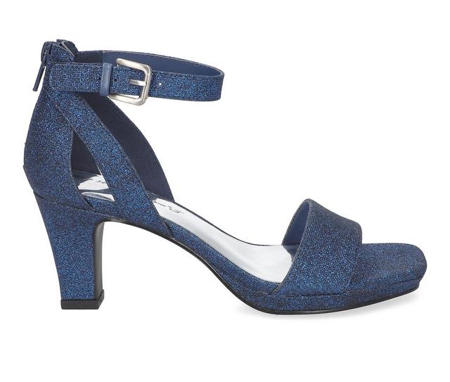 Women's Easy Street Ro Pumps in Navy Glitter color