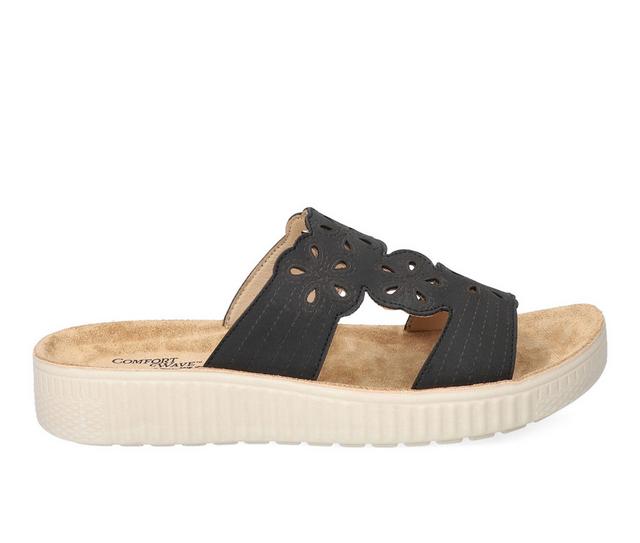 Easy Street Taj Sandals in Black color