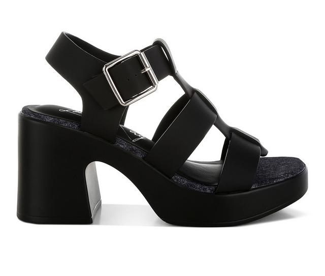 Women's London Rag Avalon Heeled Sandals in Black color