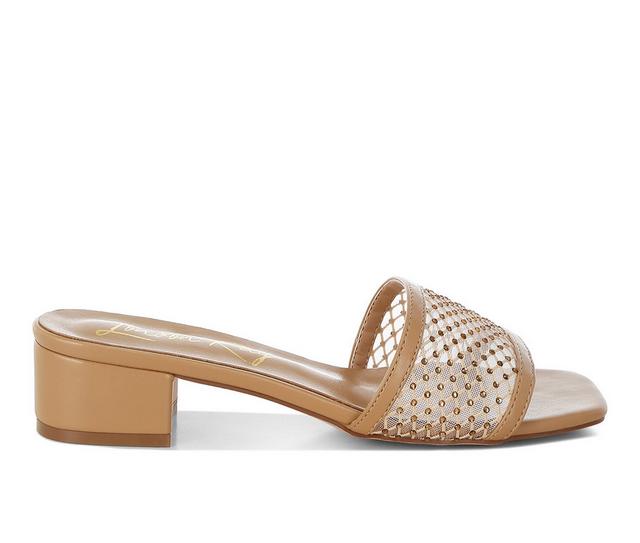 Women's London Rag Kenzia Heeled Sandals in Beige color