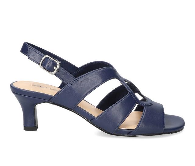 Women's Easy Street Zella Pumps in Navy color