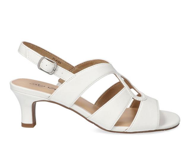 Women's Easy Street Zella Pumps in White color