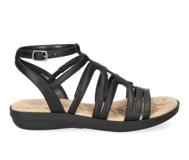 Women's Easy Street Daylily Sandals in Black color
