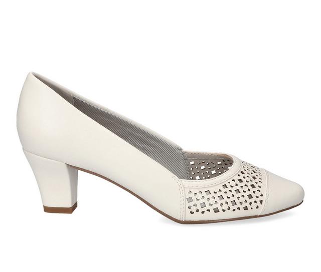 Women's Easy Street Neva Pumps in White color