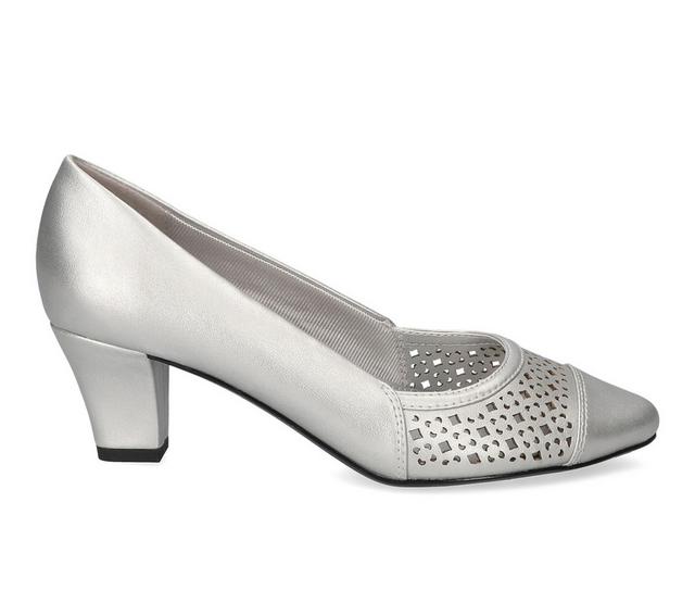 Women's Easy Street Neva Pumps in Silver color