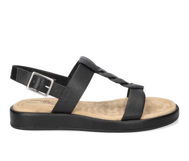 Women's Easy Street Tampa Sandals in Black color