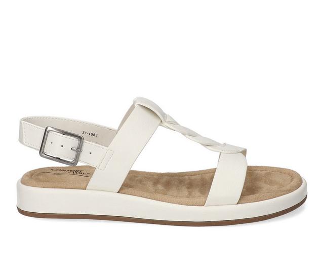 Women's Easy Street Tampa Sandals in White color